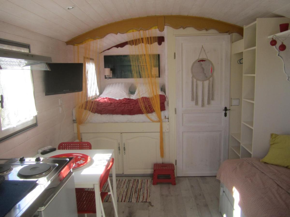 MAS MAURANE-Roulotte avec SPA privé Tarascona Esterno foto